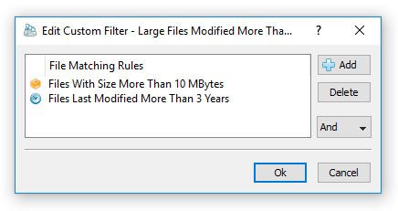 DupScout Duplicate Files Custom File Filter