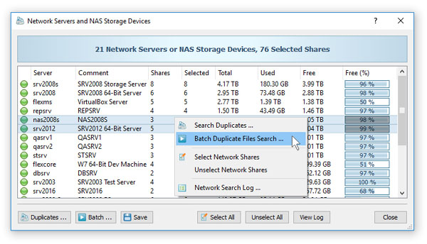 Batch Duplicate Files Search Operations